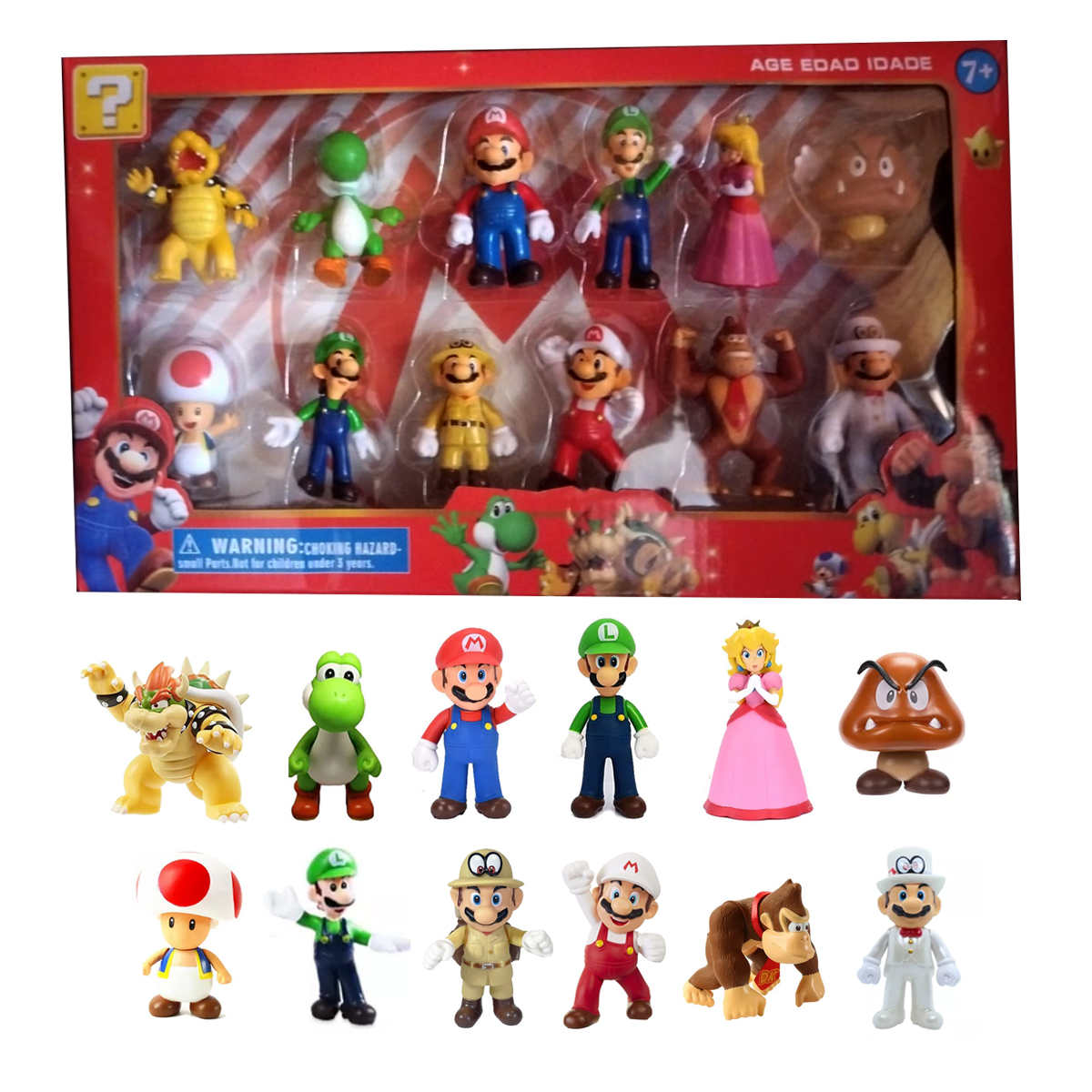 Miniatura 2 de MARIO BROS FIGURAS x12